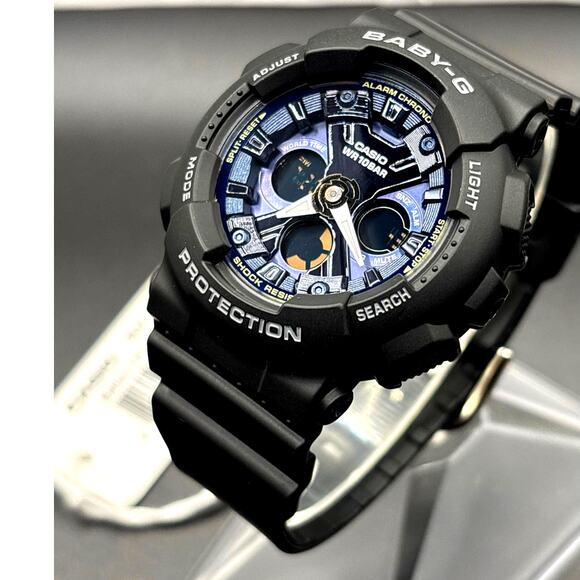 Casio Baby-G BA130-1A2 Metallic Blue Black Analog Digital Women\'s 43MM Watch NIB main image 15